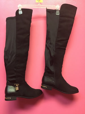 Golden Lock Riding Boot - Closets of Curves