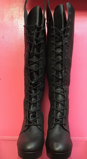 Lace Up boot - Closets of Curves