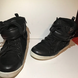 Black Wedge Sneakers - Closets of Curves