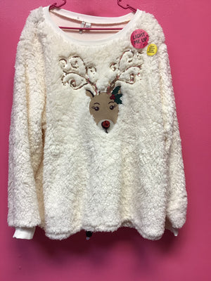 Rudolph LightUp Sweater - Closets of Curves