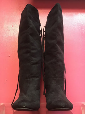 Flat LaceUp Boot - Closets of Curves