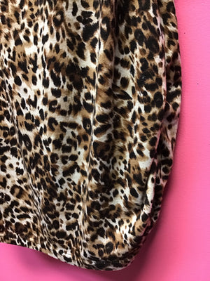 Gathered Cheetah Dress - Closets of Curves
